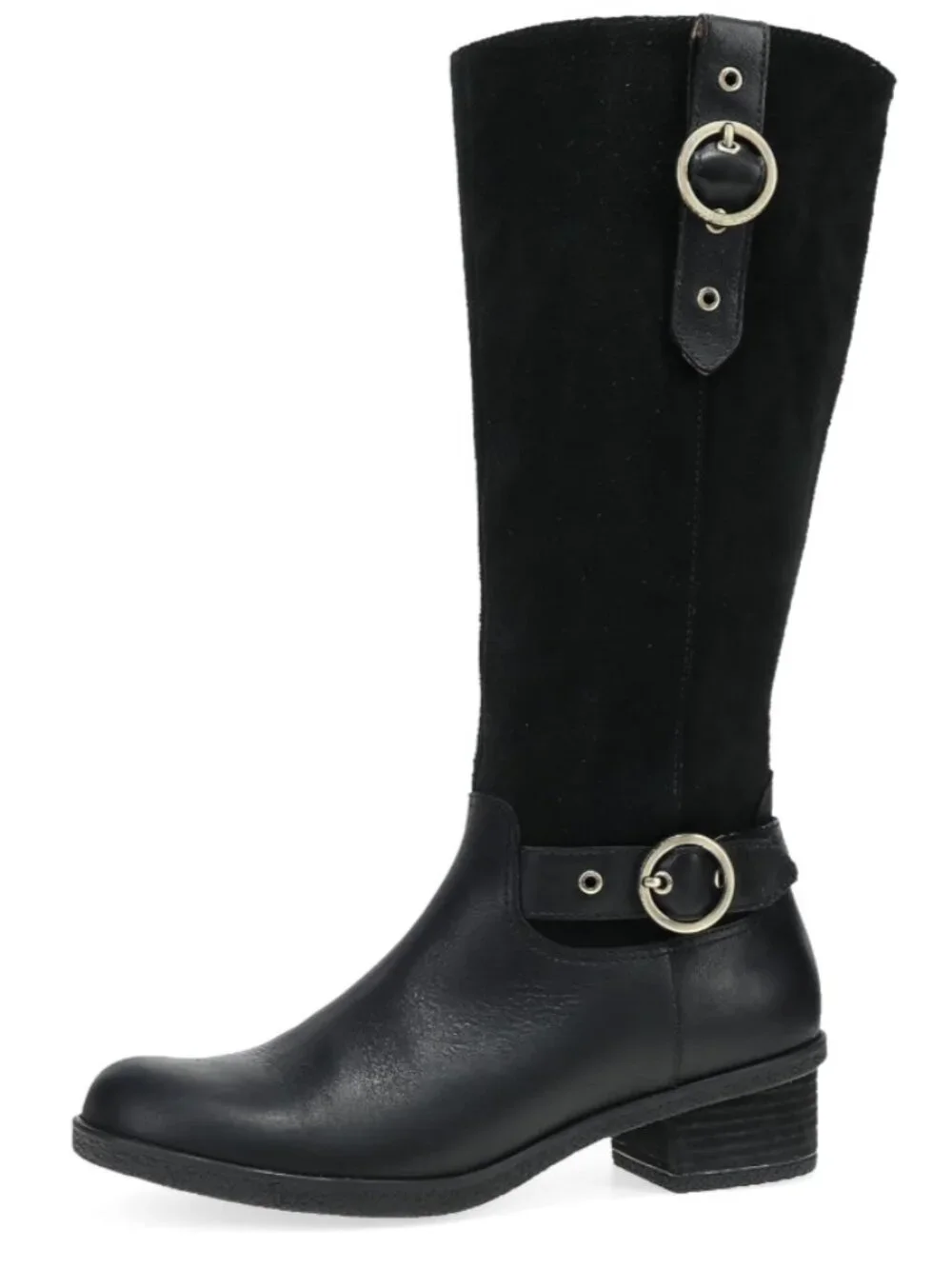 Dansko Dawn Waterproof Tall Boots – Black Leather & Suede – Size 12 (NWT)